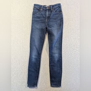 Madewell Curvy High Rise Skinny Jeans Women's 24 Blue